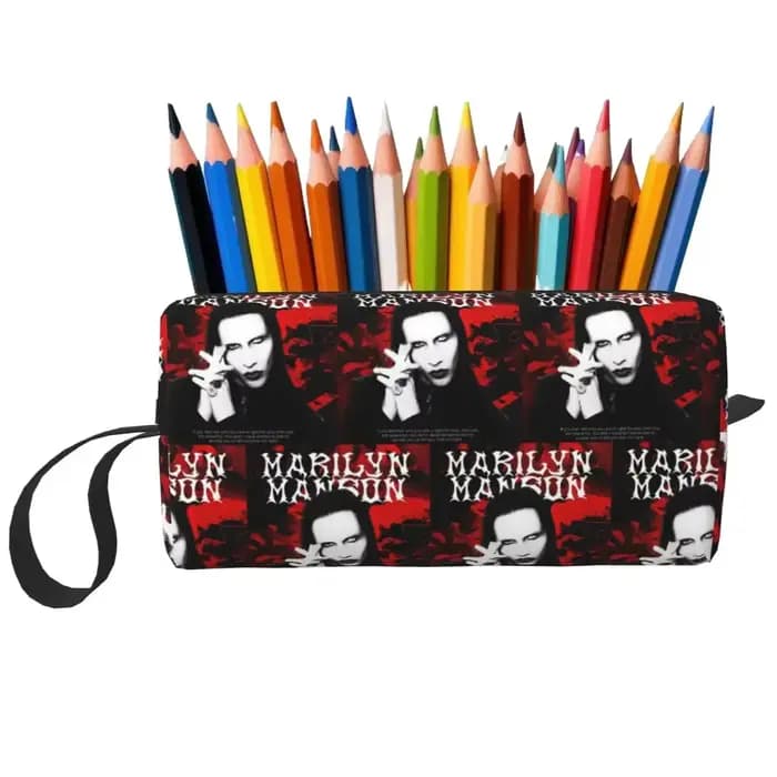 Nouveauté Marilyn Manson The Golden Age Of Last Music, trousse de maquillage, trousse de toilette, trousse de rangement pour femmes, trousse à crayons