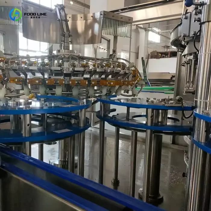 Système de remplissage et de bouchage automatique personnalisé avec commande PLC, ligne de production de jus d'orange, de pomme et de raisin Goffar