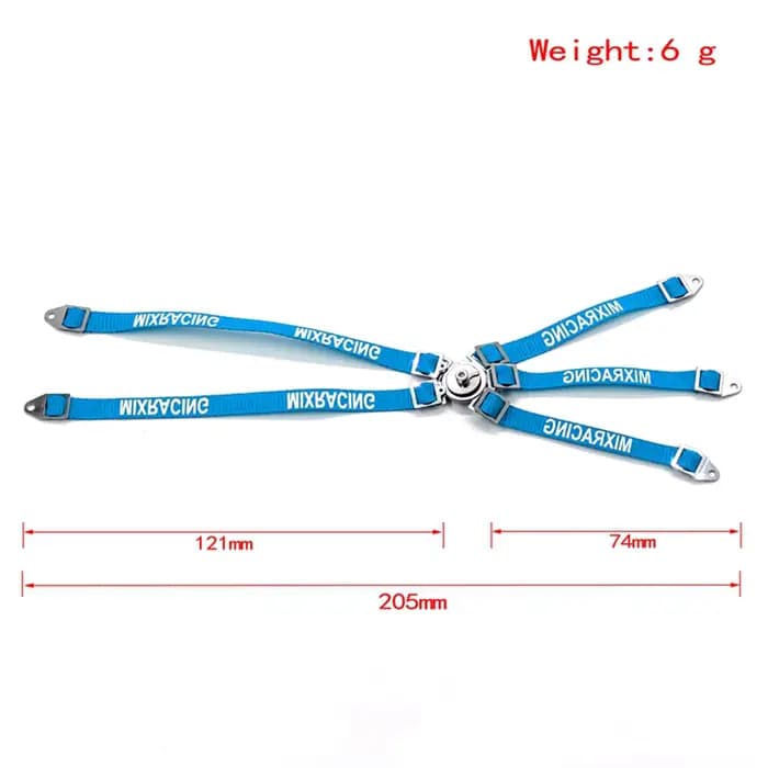 1/10 RC voiture Simulation ceinture de sécurité pilote Figure ceinture de sécurité pour Traxxas TRX4 Axial SCX10 II RC4WD D90 Tamiya CC01 Gen8 1 pièces