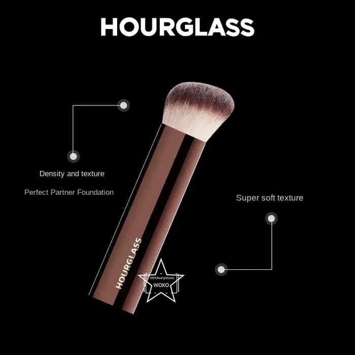 Sablier finition sans couture fond de teint brosse coudée