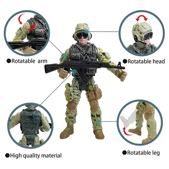 Parachute jouet armée Police militaire neige marine soldat figurine jouet lancer à la main enfants jeu pour garçon enfants cadeau de noël