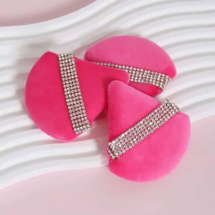 Diamant Triangle poudre bouffée visage maquillage outil éponge velours doux lisse beauté