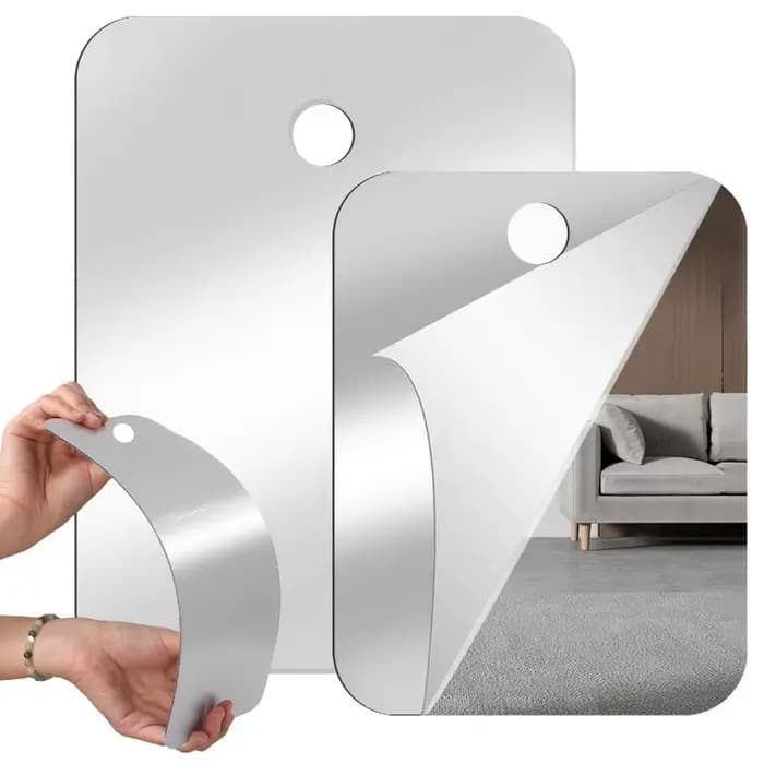 Miroir de maquillage en acrylique pour femmes et hommes
