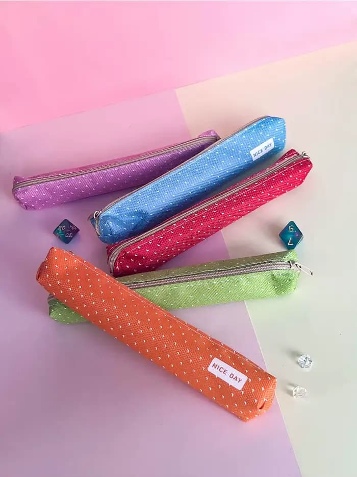 Trousse à crayons couleur bonbon