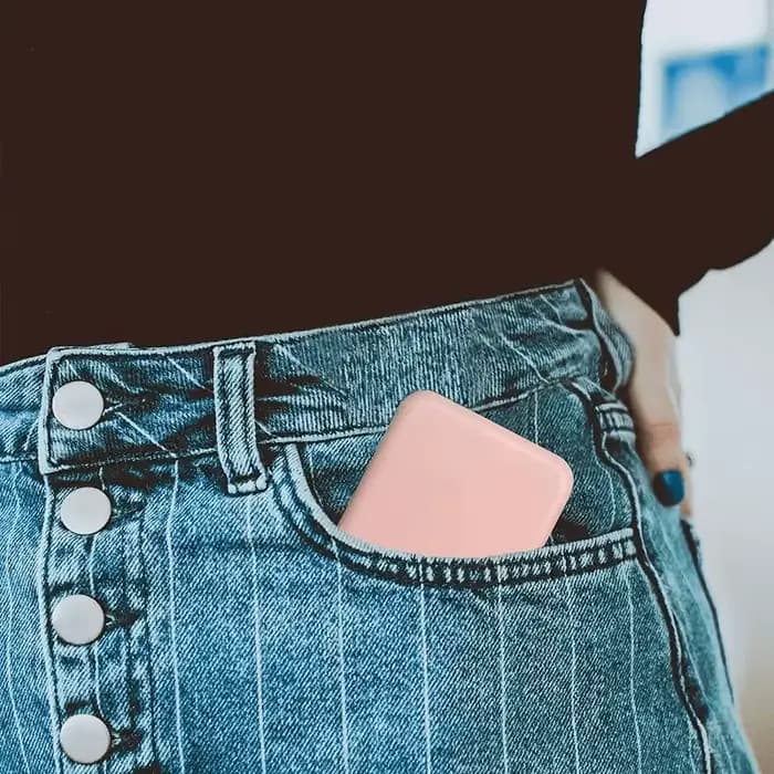 Miroir de poche 1X/2X grossissant avec lumière