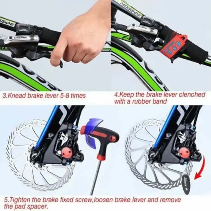 Kit de réparation de vélo, alignement des plaquettes de frein, entretoise, plaquettes de frein à disque vtt, accessoire de vélo 