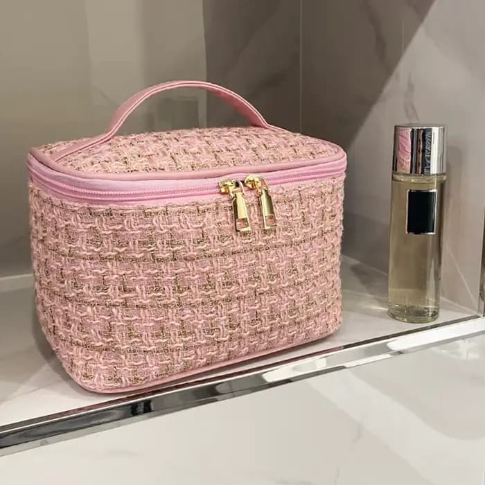 Nouveau Sac à Maquillage Tricoté pour Femme 2026 – Trousse