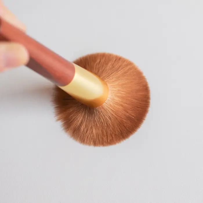 Pinceau de maquillage haut de gamme K53 fait main, poils de chèvre Saibikoho doux, pinceau à poudre conique Shoushoulang, manche en bois de rose