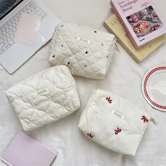 Nouveau motif de fleur femmes trousse de maquillage articles de toilette organisateur de cosmétiques sac à fermeture