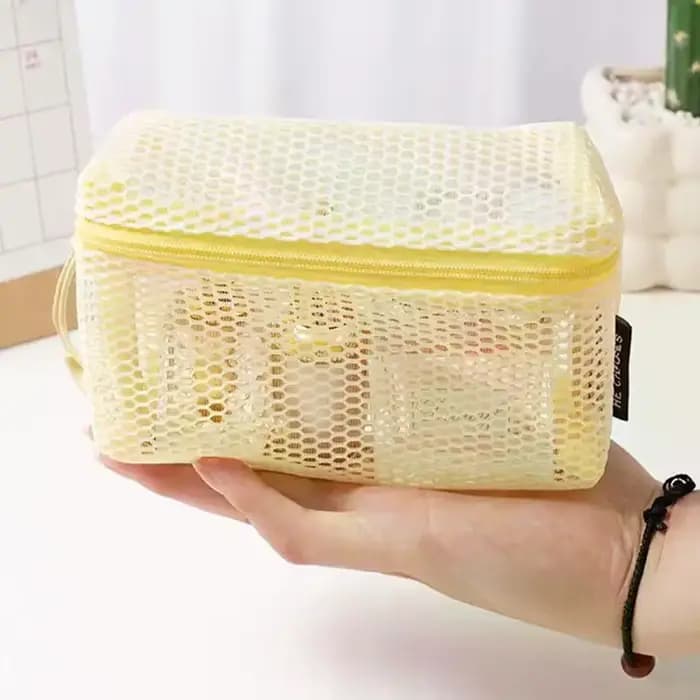 Trousse de toilette de voyage en maille - Organisateur