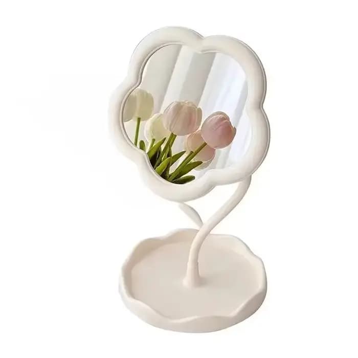 Miroir de bureau miroirs à fleurs dortoir créatif