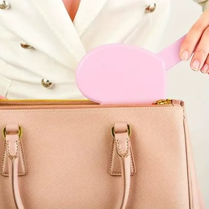 Petit miroir d'amour Portable en forme de cœur