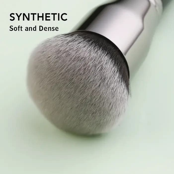 Pinceau de maquillage pour fond de teint noir