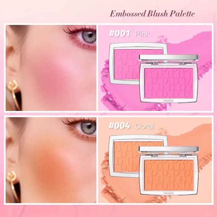 Palette de fards à joues en relief mat