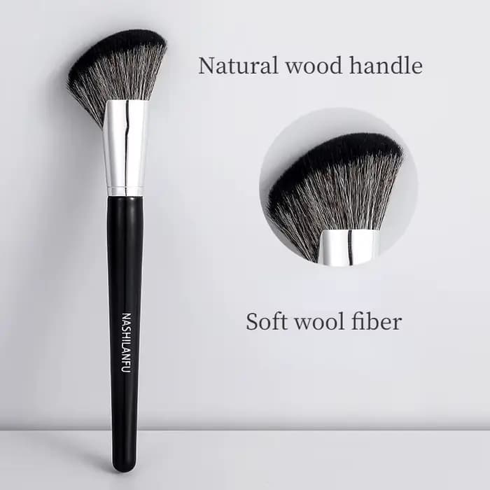 Brosse de maquillage professionnelle noire