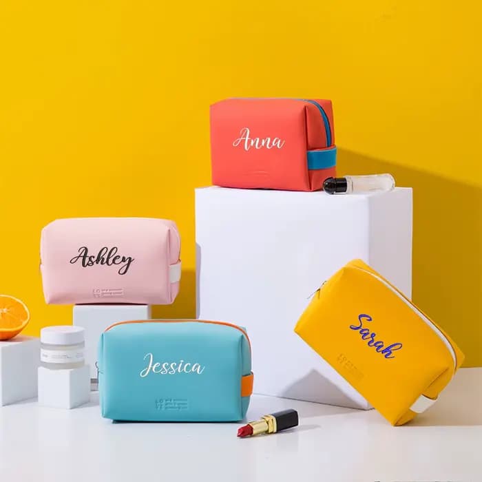Trousse de maquillage de voyage personnalisée