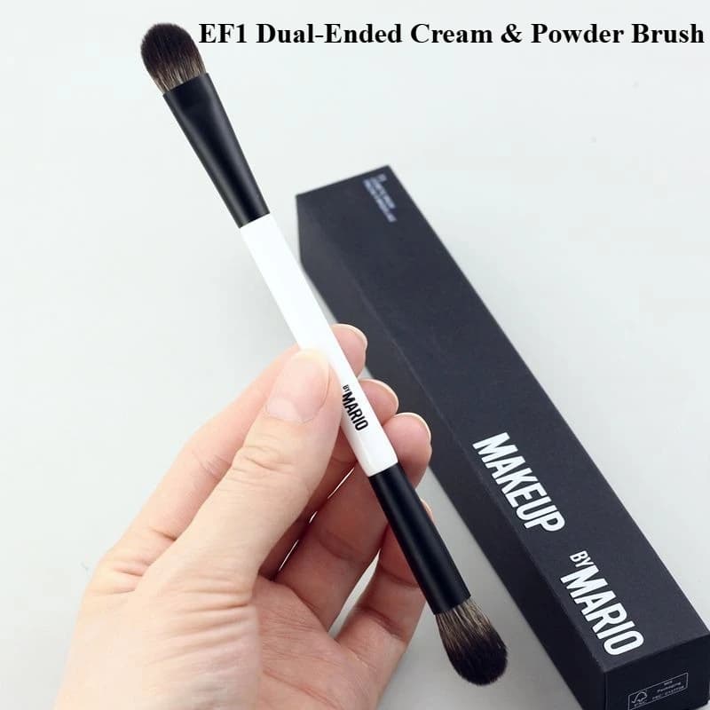 MAQUILLAGE PAR MARIO Pinceaux de maquillage double embout pour fond de teint, fard à paupières, poud