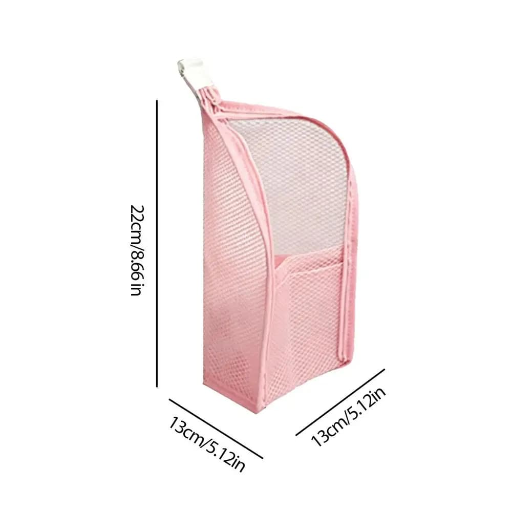 Trousse de toilette à poser, pochette cosmétique en maille imperméable, trousse de toilette de voyag