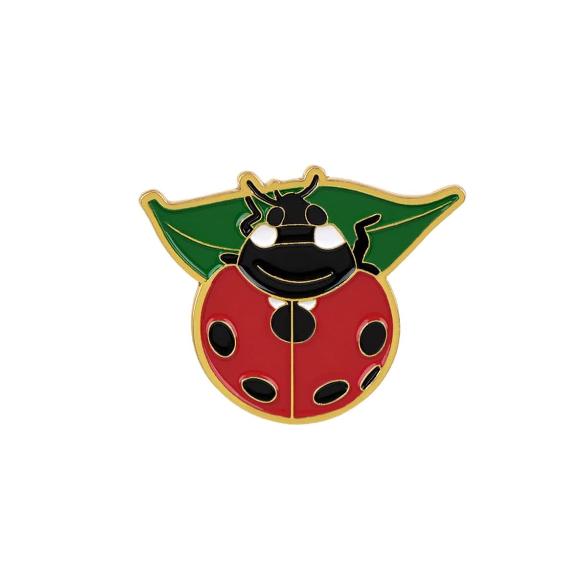 Broche Coccinelle en Métal Émaillé, Épinglette Animale pour Sac à Dos, Vêtements, Bijoux Punk Gothiq