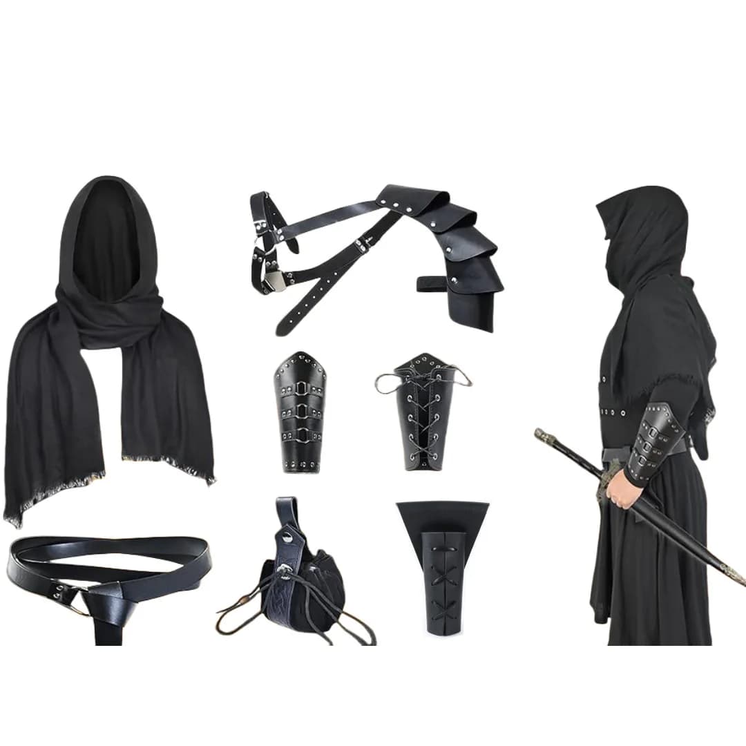 Accessoires de Costume de Cosplay d'halloween, vêtements de chevalier Viking médiéval, ceinture en c