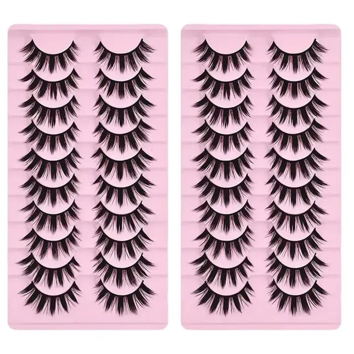 Outils de maquillage épais pour les yeux, 2 boîtes de 20 paires d'extensions de légumineuses et de p