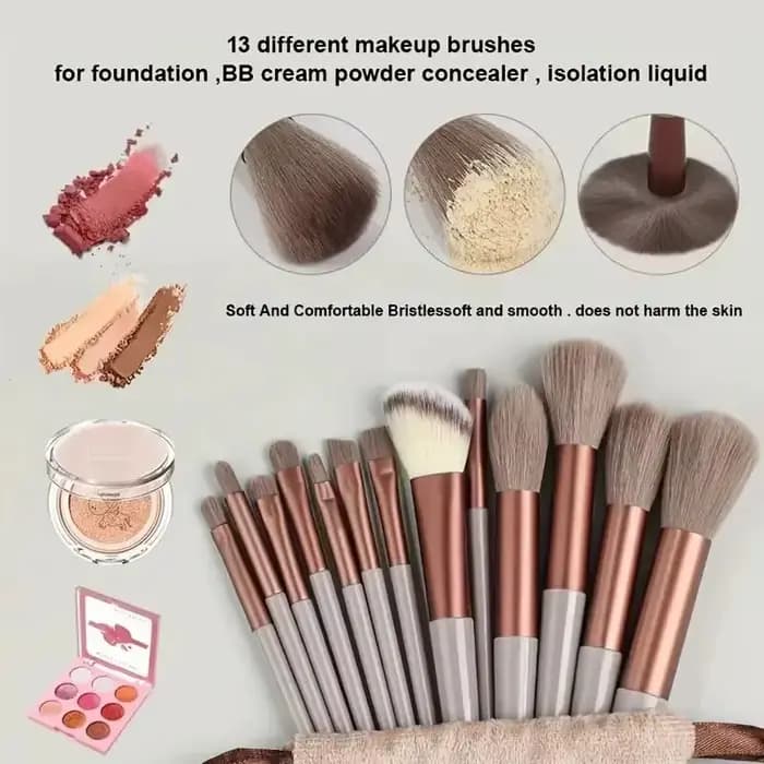 Ensemble de pinceaux de maquillage doux et moelleux