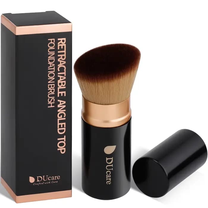 Pinceau de maquillage rétractable DUcare pour fond de teint liquide, crème et bronzer, pinceaux de m
