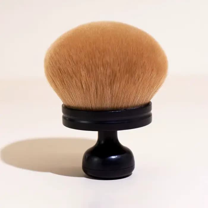 Pinceau de maquillage ergonomique extra large en forme de champignon, pinceau Kabuki à tête large, p