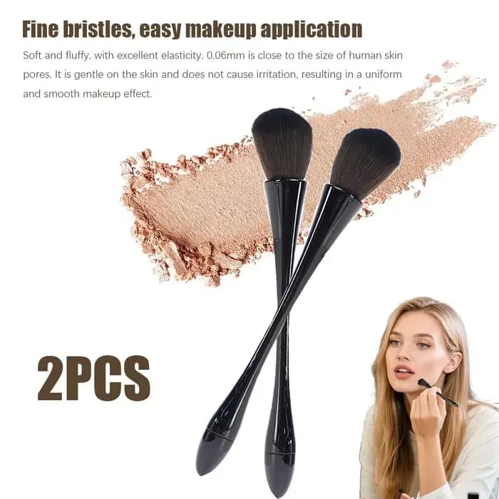 2 pinceaux de maquillage professionnels multi-usages