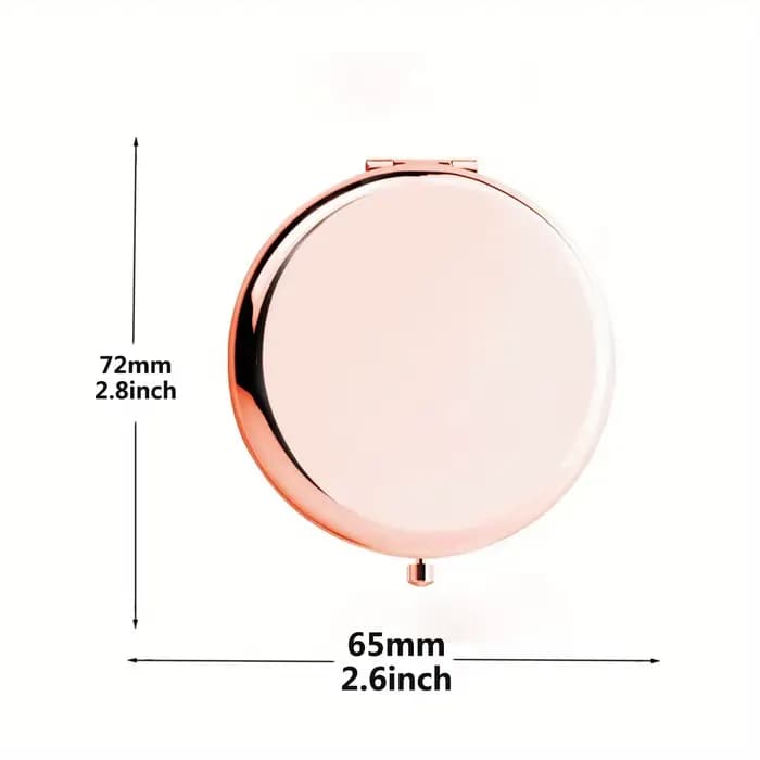 Miroir de maquillage personnalisé en forme de cœur avec gravure de nom/texte personnalisée