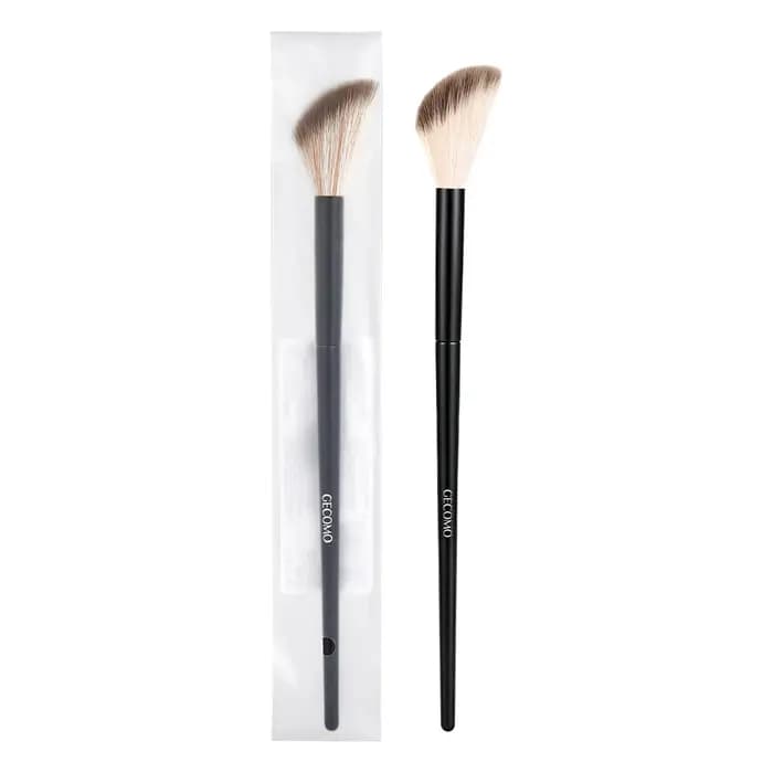 Pinceau de maquillage GECOMO Fluffy Blending Brush, pinceau éventail doux pour le blush, le highlighter, la poudre, le contour du visage, outil de beauté