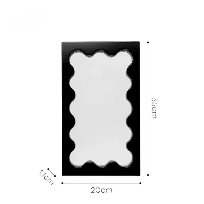 Miroirs décoratifs en bois de Style nordique, miroir de Dressing mural multifonctionnel créatif, décoration de maison de luxe Simple pour chambre à coucher