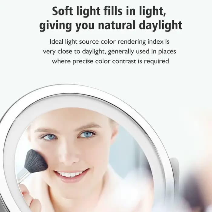 Miroir de maquillage LED 1X 5X Grossissement Rotation Portable Double Face Cosmétique Miroirs Avec Lampe LED Dressing Vanity Mirror