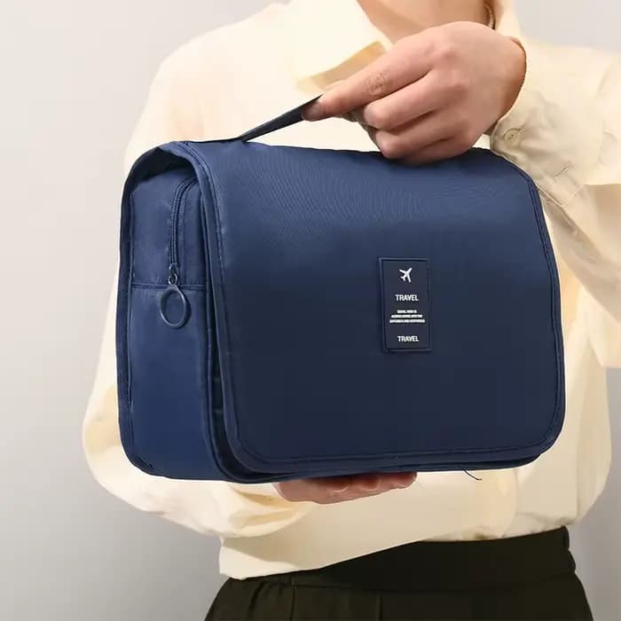 Trousse de toilette portable de voyage pour femme, trousse de maquillage multifonctionnelle, grande