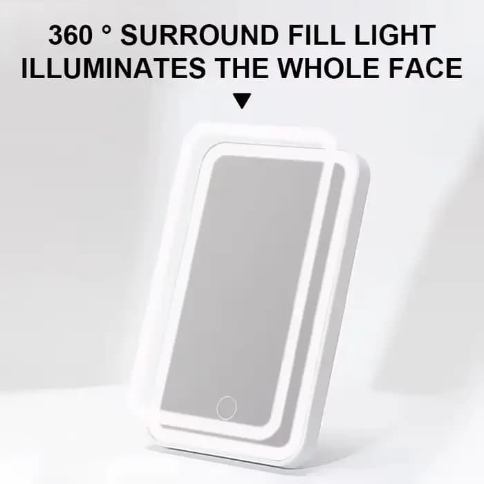 Miroir de maquillage LED sur pare-soleil de voiture, miroir de courtoisie aste, luminosité réglable, rotation résistante à 360