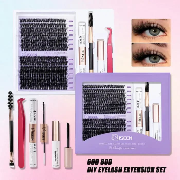 Mélange d'extensions de cils