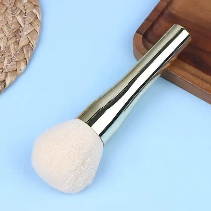 ♥ Grand pinceau de poudre pour le visage moelleux – Pinceaux de maquillage en fibres synthétiques do
