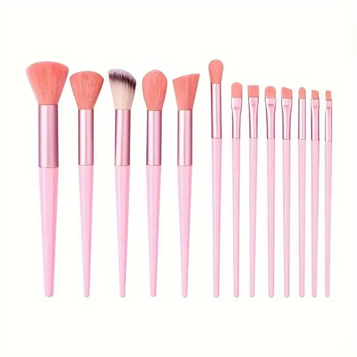 Ensemble de pinceaux de maquillage professionnels 13 pièces avec pochette – poils synthétiques ultra