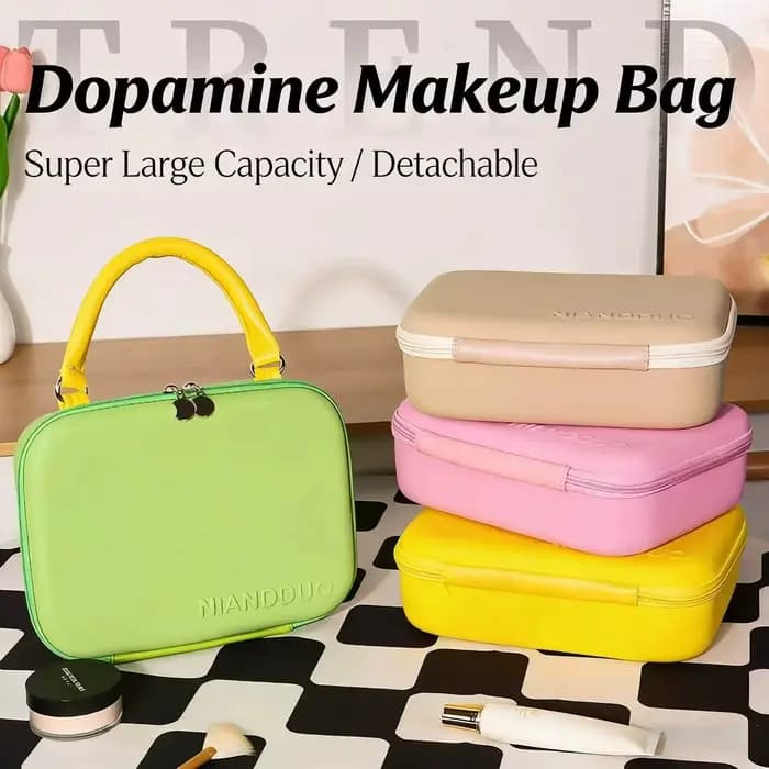 Sac à cosmétiques EVA Macaron, pochette de maquillage portable, organisateur étanche à fermeture éclair pour voyage, voyage d'affaires, usage domestique, rangement