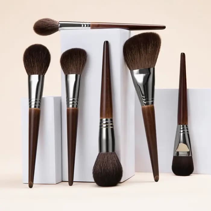 OVW – ensemble de pinceaux de maquillage en poils de chèvre naturels, Kit professionnel, brocha maqu