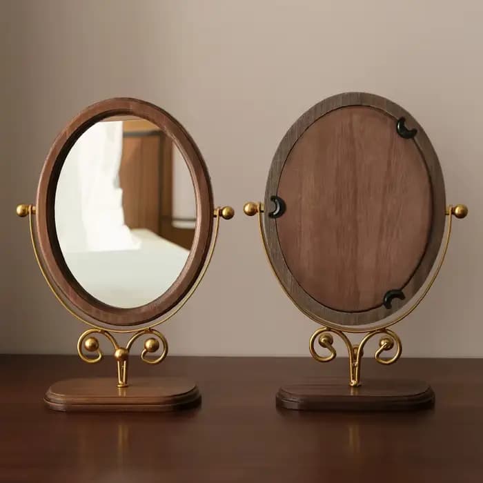 Miroir de maquillage Vintage pour filles