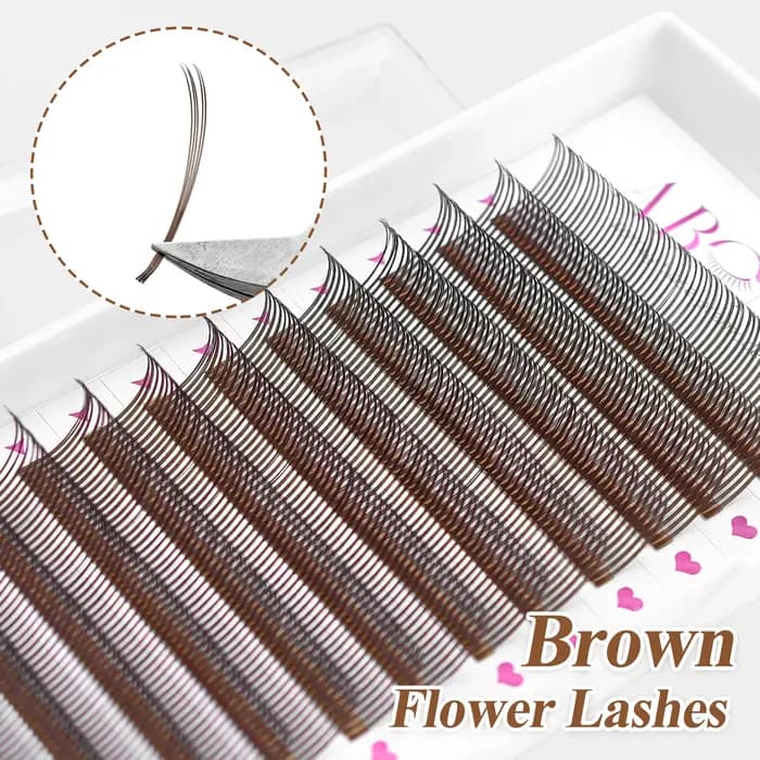 Abonnie 5D fleur humide cils Extensions