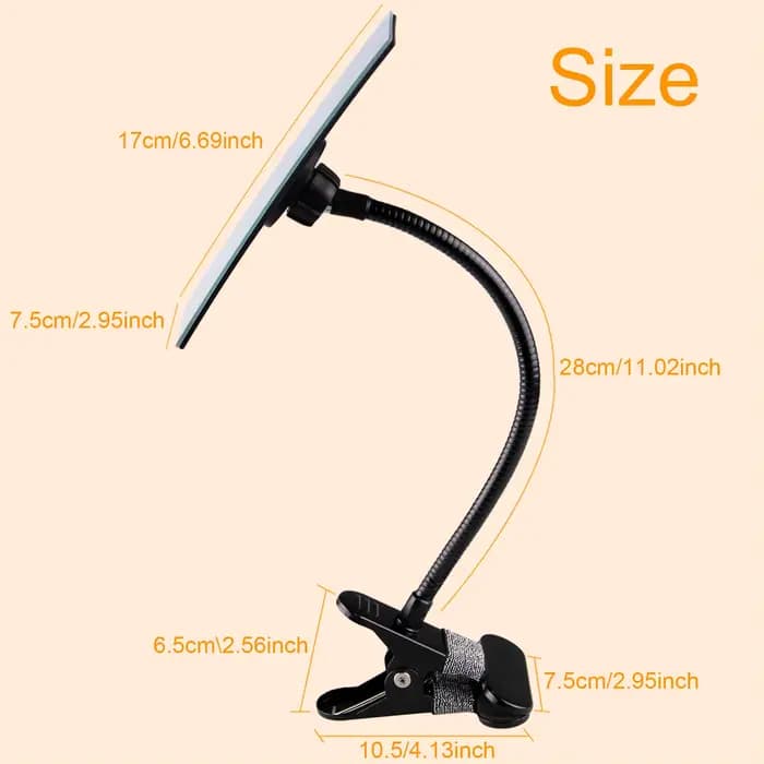 Flexible 360 ° Miroir à clipser réglable