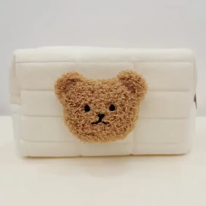 Trousse de toilette Portable ours mignon pour bébé, sacs à cosmétiques, pochette à couches, organisa
