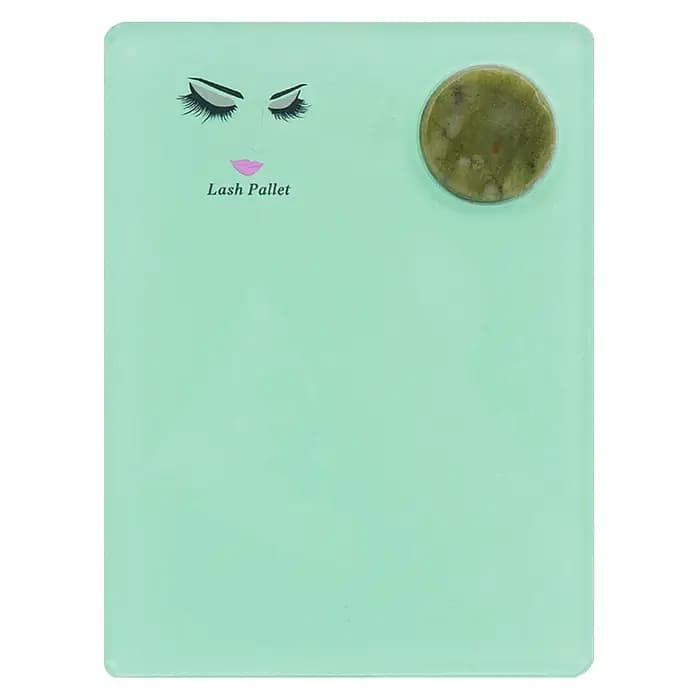 Plateau de plaque d'extension de cils en pierre de Jade acrylique