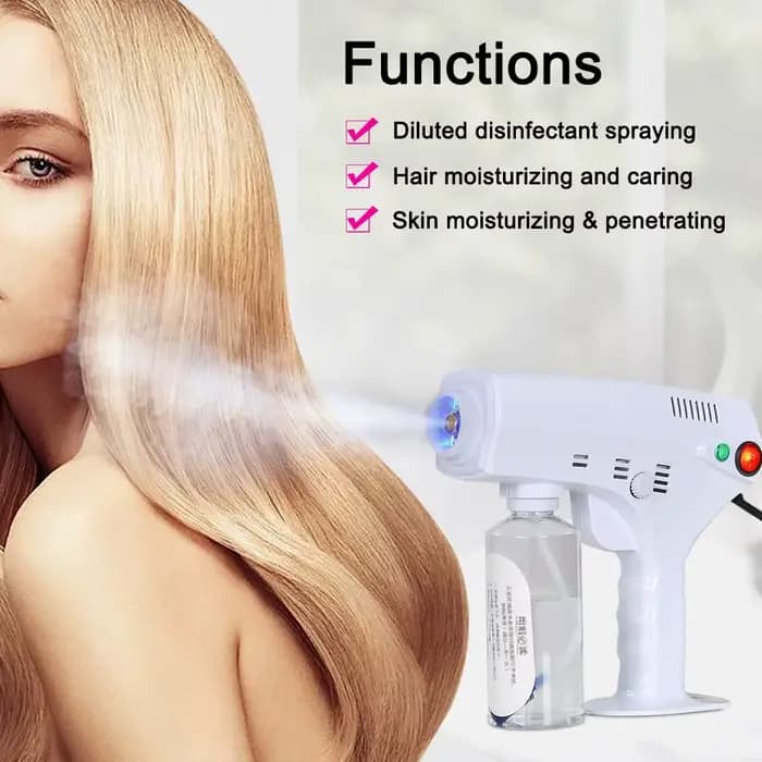 280ML bleu Nano mélange vapeur cheveux Spray Nano cheveux vapeur Nano pistolet à vapeur coloration d
