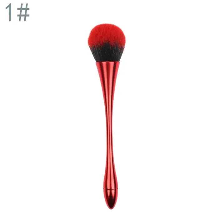 Brosse professionnelle en poudre à paillettes douces et moelleuses de grande taille