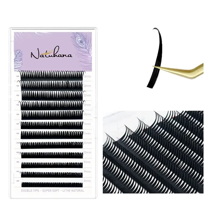NATUHANA nouveau 0.07mm Extension de cils humides Manga vaporeux Cosplay Type pointes Extensions