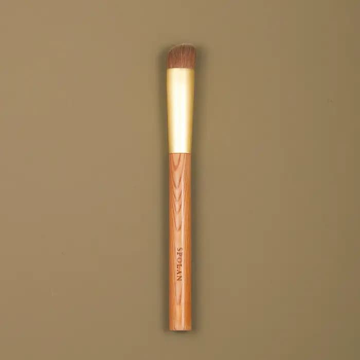 Pinceaux de maquillage professionnels faits à la main R270 doux Kolinsky cheveux rond angle correcteur brosse Yakusugi