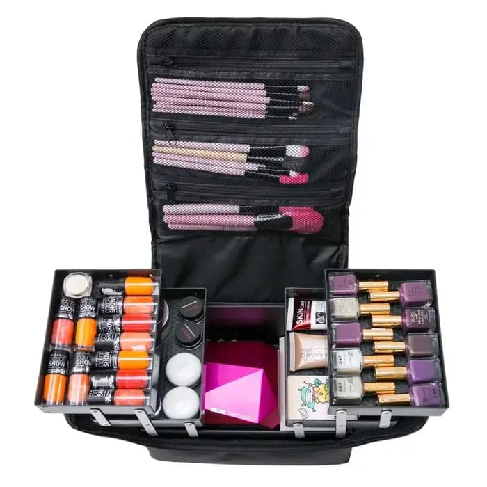 Trousse de Maquillage Professionnelle Multi-couches Grande Taille